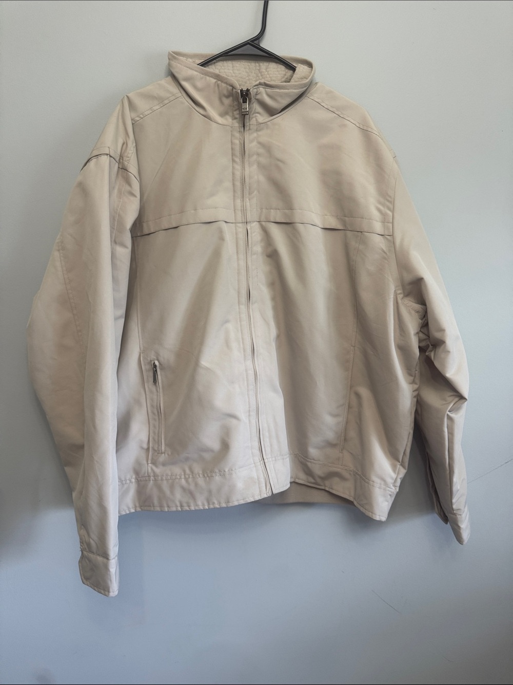 Dockers Men's Light Beige Zip Jacket